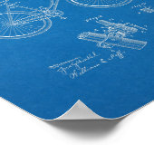 1896  blauwdruk voor fietspatronen poster (Hoek)