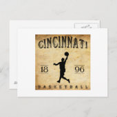 1896 Cincinnati Ohio Basketball Briefkaart (Voorkant / Achterkant)