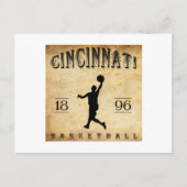 1896 Cincinnati Ohio Basketball Briefkaart (Voorkant)