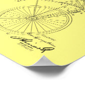 1896 fiets Velocipede-patentafdrukken Poster (Hoek)