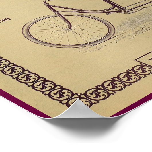 1896  fietsenmagazijn en kunstwerk Poster (Hoek)