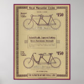 1896  fietsenmagazijn en kunstwerk Poster (Voorkant)