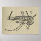 1896 fietsenmagazijn en kunstwerk Poster (Voorkant)