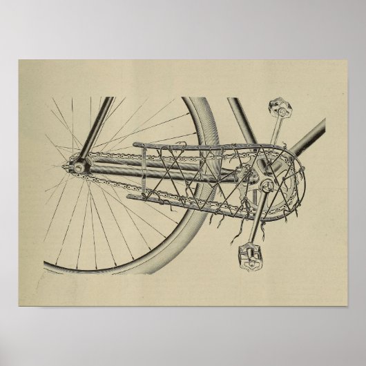 1896  fietsenmagazijn en kunstwerk Poster (Voorkant)