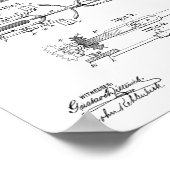 1896 Kettingloze Art voor fietspatronen Poster (Hoek)