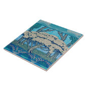 1896 May Tree Frieze, ontworpen door Walter Crane Tegeltje (Zijkant)