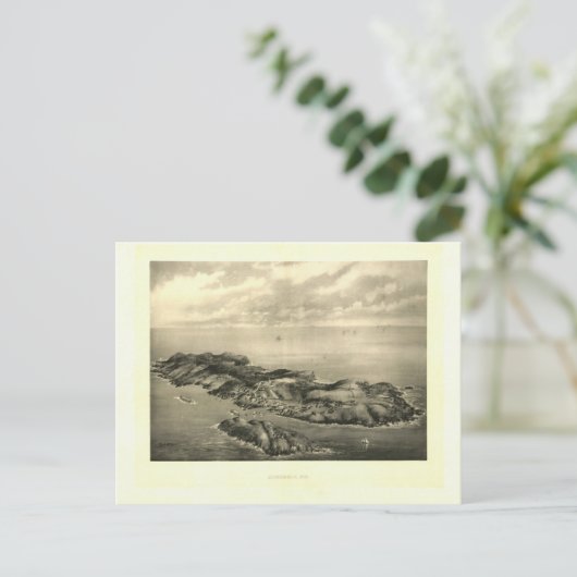  1896 Monhegan Island Print Briefkaart (Staand voorkant)