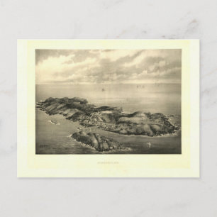 1896 Monhegan Island Print Briefkaart