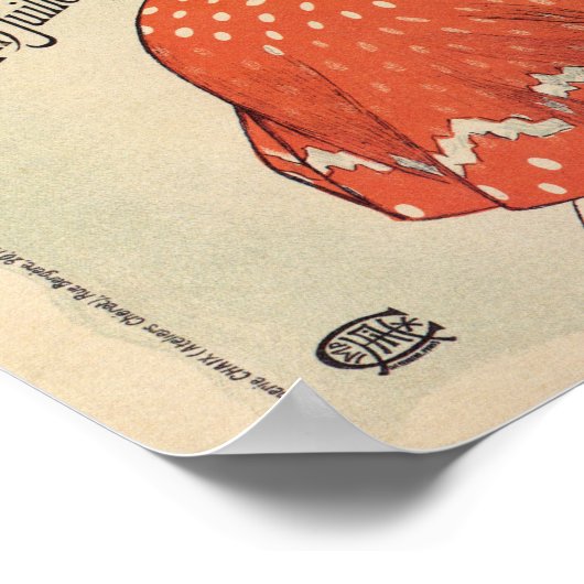 1896 Nationale Mode in Parijs Poster (Hoek)