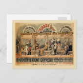 1896 Orient Express musical revue Paris Briefkaart (Voorkant / Achterkant)