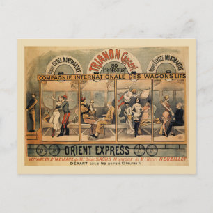 1896 Orient Express musical revue Paris Briefkaart