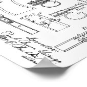 1896 Pistool Magazine Kunsttekenafdrukken voor pat Poster (Hoek)