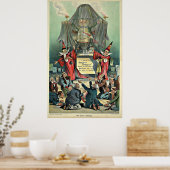 1896 Punch cartoon 'The Great Unknown' Poster (Keuken)