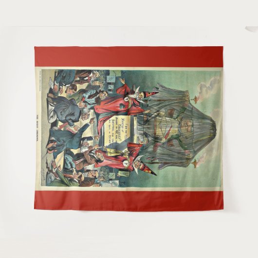 1896 Punch cartoon 'The Great Unknown' Wandkleed (Voorkant (horizontaal))