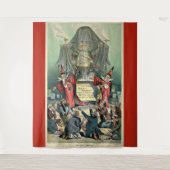 1896 Punch cartoon 'The Great Unknown' Wandkleed (Voorkant)