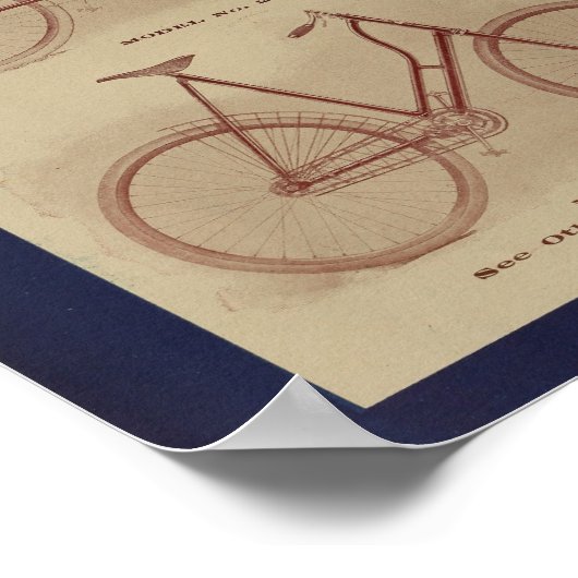 1896 Racycle 2 Speed Bicycle Ad Art Print (Hoek)