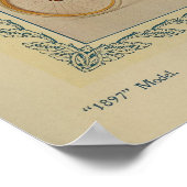 1896  Red Bicycle Magazine en art print (Hoek)