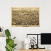 1896 St. Thomas, Ontario Bird's Eye Panoramic Map Poster (Thuiskantoor)