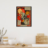 1896  Stearns-fietser en kunstwerk Poster (Keuken)