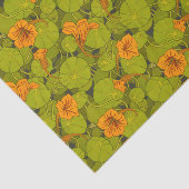 1896 Victoriaans Nasturtium Floral Print Tissuepapier (Detail)