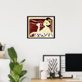 1897 Art Nouveau Rajah Print door Henri Meunier (Thuiskantoor)