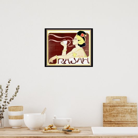 1897 Art Nouveau Rajah Print door Henri Meunier (Keuken)