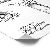1897 Browning Pistool Patent Art Drawing Print (Hoek)
