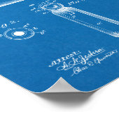 1897 Browning Pistool Patent Art Drawing Print (Hoek)