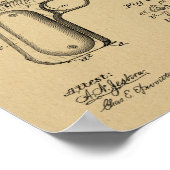 1897 Browning Pistool Patent Art Drawing Print (Hoek)