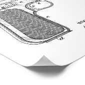 1897 Browning Pistool Patent Art Drawing Print (Hoek)