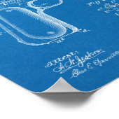 1897 Browning Pistool Patent Art Drawing Print (Hoek)