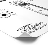 1897 Browning Pistool Patent Art Drawing Print (Hoek)