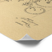 1897  fiets 3 vellen Kunst op vellen Poster (Hoek)