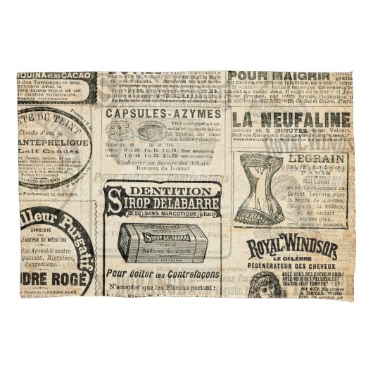 1897 Franse krantenadvertentie Kussensloop (Voorkant)