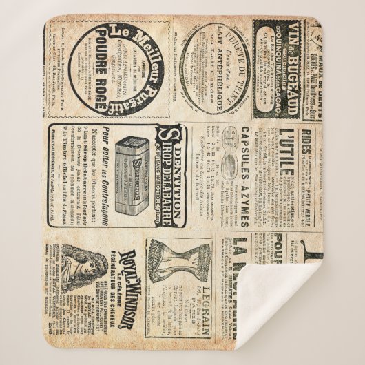 1897 Franse krantenadvertentie Sherpa Deken (Voorkant)