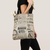 1897 Franse krantenadvertentie Tote Bag (Dichtbij)