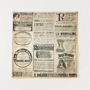 1897 Franse krantenadvertentie Wandkleed