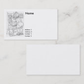 1897- haar voor eigen baby gebruik in pan visitekaartje (Voorkant / Achterkant)