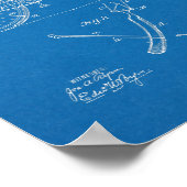 1897 Kunsttekening fietspatroon Poster (Hoek)