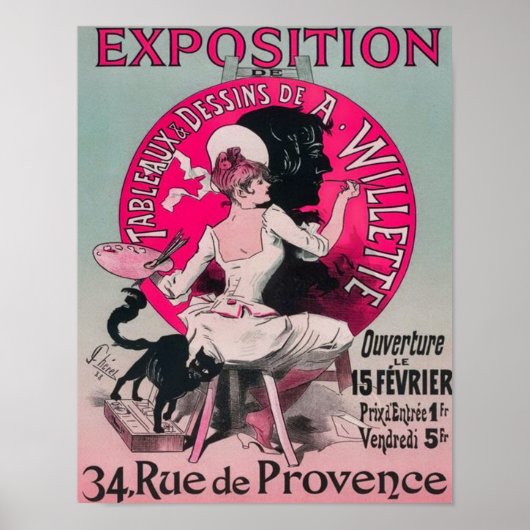 1897 Parijs Expositie de Tableaux Poster (Voorkant)