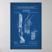 1897 US Patent 577281 - Pump Action Shotgun Poster (Voorkant)