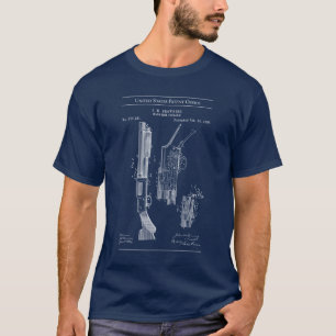 1897 US Patent 577281 - Pump Action Shotgun T-shirt