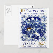 1897 Venetië Art Poster Briefkaart (Voorkant / Achterkant)