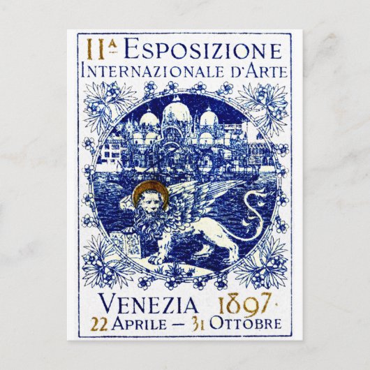 1897 Venetië Art Poster Briefkaart (Voorkant)
