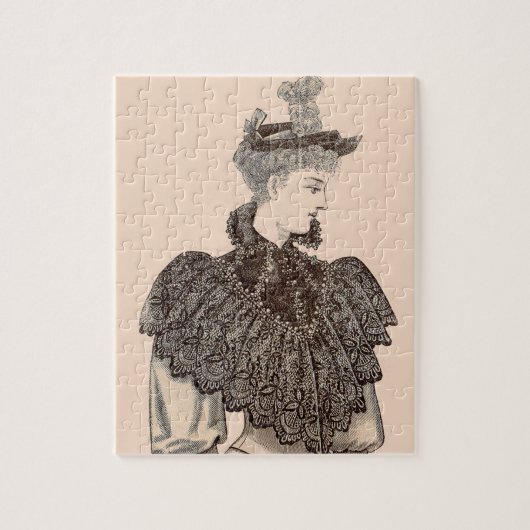1897 Victoriaans vrouw Legpuzzel (Verticaal)