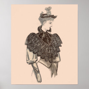 1897 Victoriaans vrouw Poster