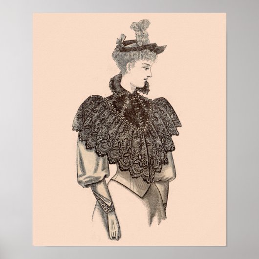 1897 Victoriaans vrouw Poster (Voorkant)
