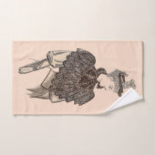1897 Victoriaans vrouwelijke print Bad Handdoek (Handdoek)