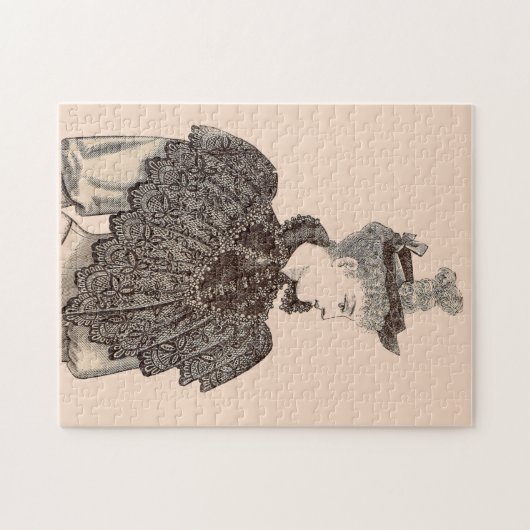 1897 Victoriaanse vrouw Legpuzzel (Horizontaal)