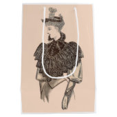 1897 Victoriaanse vrouw Medium Cadeauzakje (Achterkant)